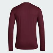 Mississippi State Adidas Practice Football Pregame Long Sleeve Tee